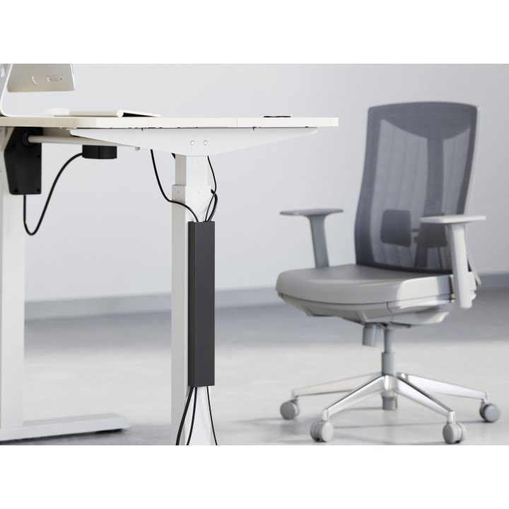 Organizador De Cables Magnetico Equip 650865 Color Negro Canal Con Fijacion Magnetica Sin Instalacion