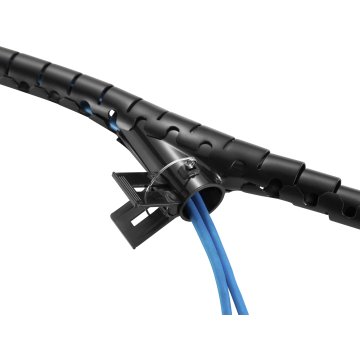 Organizador De Cables En Espiral Equip 650868 Con Clip 2.5 Metros Color Negro 2