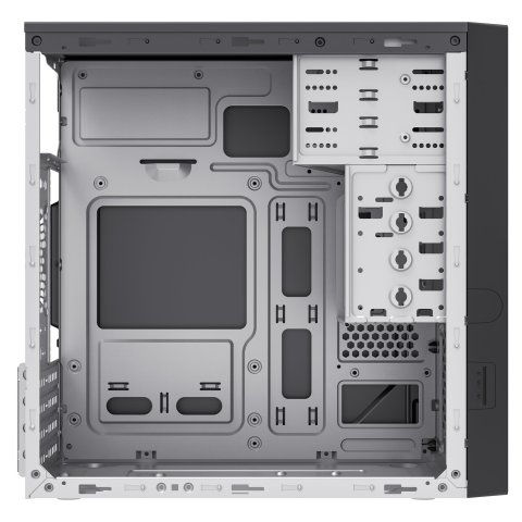 Caja Micro Atx Unyka Aero C12 V1 Uk521116 Negra Con 2 Bahias De 5,25" 2x3.5" 2xusb 3.0 Lector De Tarjetas Audio