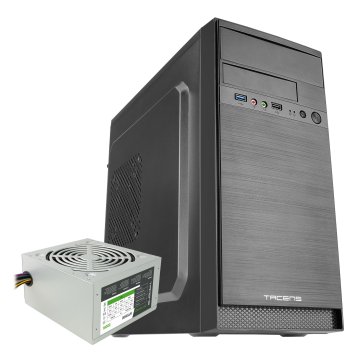 Caja Microatx Tacens Anima Ac4500 Usb3.0 Usb2.0 Full Black Ssd Con Fuente De Alimentacion De 500w Apsi500 Destinada Para Repa