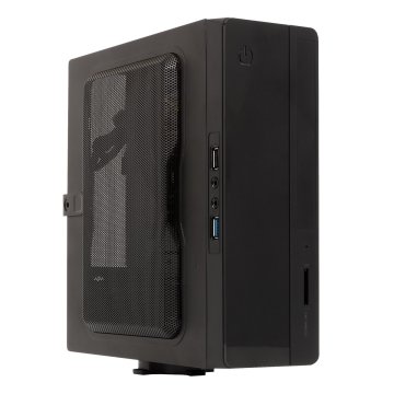 Caja Itx Unykach Uk1007 Uso En Posicion Horicontal O Vertical, Incluye Soporte Vesa Para Colgar Usb 3.0 + 2.0 Card Reader Inc