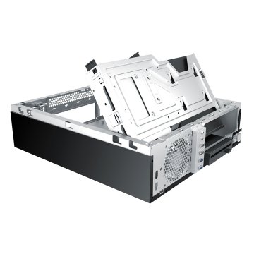 Caja Microatx Slim Unyka Slim Uk 3001 Black Posicion Horizontal O Vertical Admite Fuente Tfx Sin Fuente De Alimentacion 2