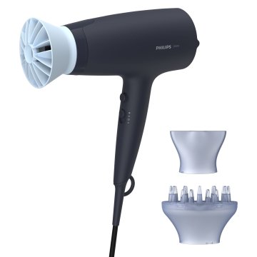 Secador De Pelo Philips Bhd360 20 Serie 3000 Con Thermoprotec 2100w 6 Posiciones Cuidado Ionicocolor Negro 2