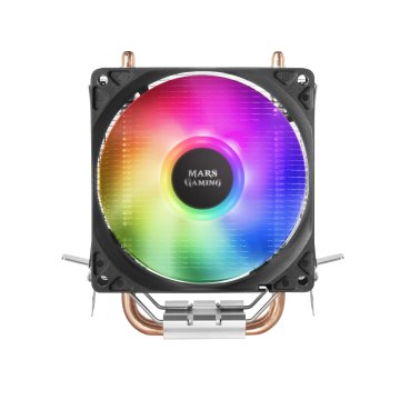 Ventilador Con Disipador Para Cpu Mars Gaming Mcpu Argb Aluminio Con Base De Cobre 2 Heatpipes Hct Tpd 130w Ventilador De 90m 2