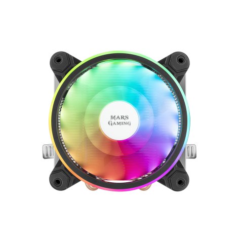 Ventilador Con Disipador Para Cpu Mars Gaming Mcpu220 Black Iluminacion Dual Argb Perfil Bajo Disipador De Aluminio Y Ventila