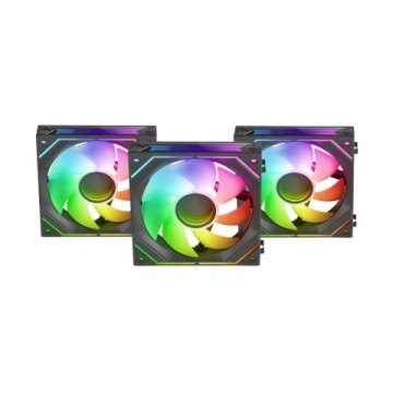 Kit 2xventilador Interno Arg Dinamico Mars Gaming Mf-linkfinity Kit Black Modulares Pwm 120mm 360º Ventilador Y Marco Ilumina 2