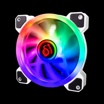 Talius Ventilador Caja Rgb Iris cronos Spectrum 16led 12cm Blanco Retail 2