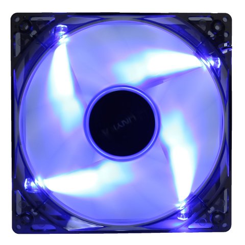 Ventilador Interno Unykach 120mm Translucido Con Led Blue 9 Aspas