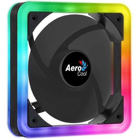Ventilador Interno Aerocool Edge Argb 140mm Anillo Led Dual Conexion 3.4 Y 6pin