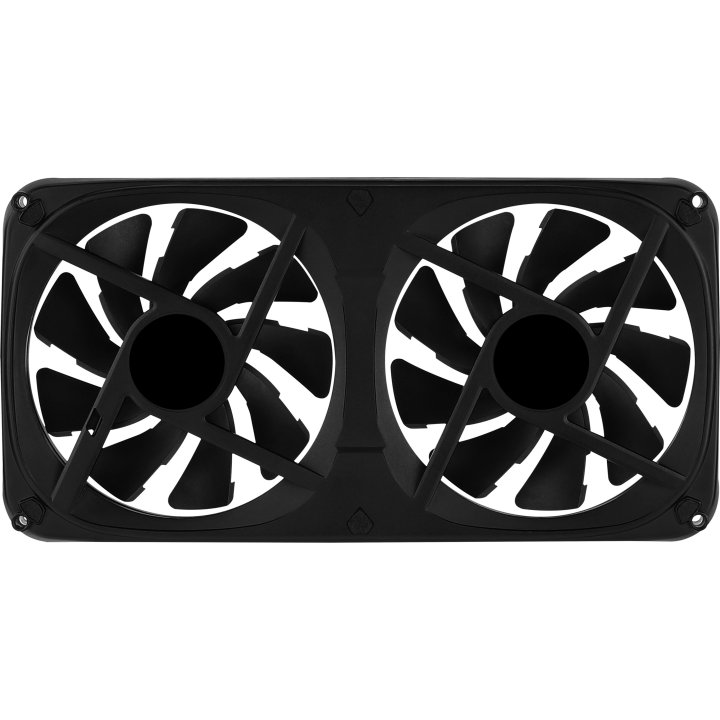 Ventilador Interno Dual 240x120mm Aerocool Astro Argb 2xventilador 120mm Diseño En Fibra De Carbono Antivibracion