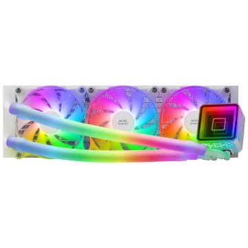 Sistema De Refrigeracion Liquida Mars Gaming Ml-ultra360 White 3x12cm Iluminacion Argb (adressable) Tpd 650w Para Procesadore 2