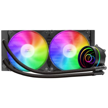 Sistema De Refrigeracion Liquida Mars Gaming Ml-one240 Black 2x (12x12) Iluminacion Frgb Tpd 400w Para Procesadores Intel Y A 2