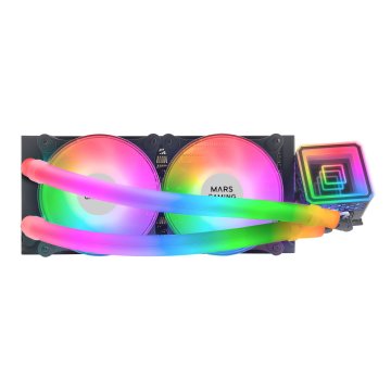 Sistema De Refrigeracion Liquida Mars Gaming Ml-ultra240 Black 2x12cm Iluminacion Argb (adressable) Tpd 500w Para Procesadore 2