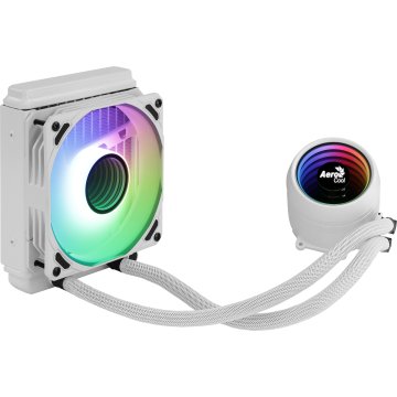 Sistema De Refrigeracion Liquida Aerocool Mirage L120 White 1x12cm Infinity Mirror Rgb-a (adressable) Tpd 200w Para Procesado 2