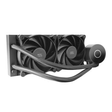 Sistema De Refrigeracion Liquida Profesional Mars Gaming Mlpro240 Negro 2x120mm Rodamiento Fdb De Cobre Tpd 450w Para Procesa