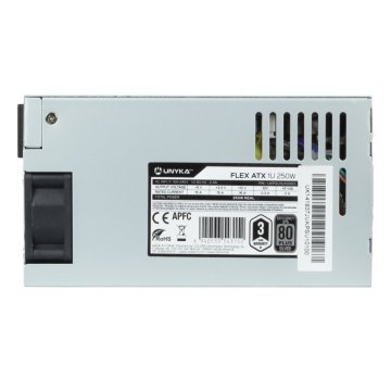 Fuente De Alimentacion Para Servidor Unykach Flex 1u 250w 87% Eficiencia Energetica Activo Ventilador 40mm 2
