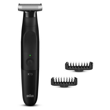 Recortaadora De Barba Braun Xt3100 Color Negro Ajustes 1-5mm Bateria 45min