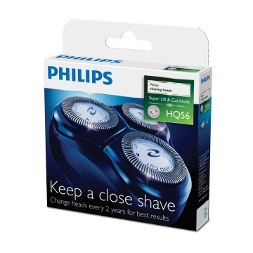 Cabezal De Recambio Afeitadora Philips Hq56 50 Pack De 3 Cuchillas