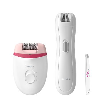 Depiladora Philips Satinelle Essential Brp506 00 Compacta Con Cable Incluye Una Mini Depiladora Para Zonas Sensibles