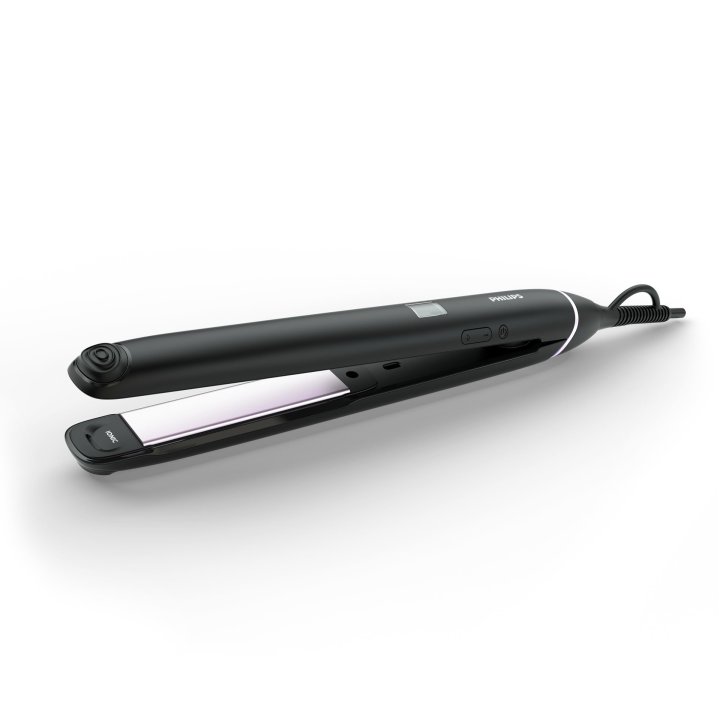 Plancha De Pelo Philips Bhs674 00 Straightcare Revestimiento Ceramico Cable Giratorio Color Negro rosa