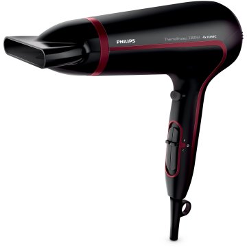 Secador De Pelo Ionico Philips Hp8238 10 Thermoprotect 2300w Color Negro