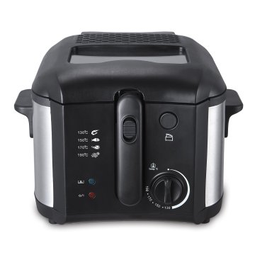 Freidora Kuken Capacidad 2l Acero Inox Cuerpo Y Tapa Con Ventana De Cristal 1400w 2