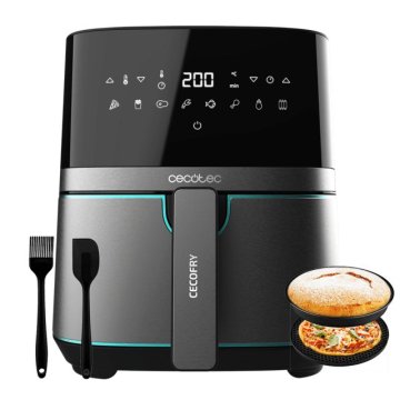Freidora Por Aire Cecotec Cecofry Full Inoxblack 5500 Pro Con Accesorios