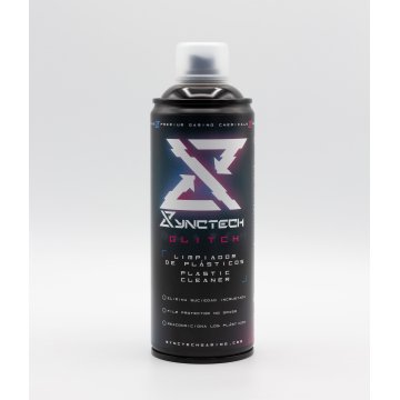 Synctech Aerosol Para Plasticos Glitch Spray 400ml Limpia Reacondiciona Y Protege Superficies Plasticas