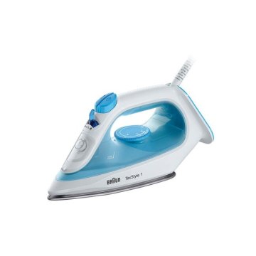 Plancha De Vapor Braun Texstyle Si1050bl Azul blanca Suela De Ceramica 120 G min Vapor 2000w Deposito 220ml