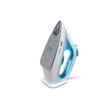 Plancha De Vapor Braun Texstyle Si1050bl Azul blanca Suela De Ceramica 120 G min Vapor 2000w Deposito 220ml 2