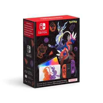Consola Nintendo Switch Oled Edicion Pokemon Escarlata purpura