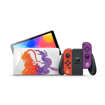 Consola Nintendo Switch Oled Edicion Pokemon Escarlata purpura 2
