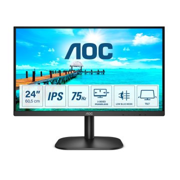 Monitor Aoc 24" 24b2xh Hdmi Vga Aur Full Hd 1920x1080 75hz Vesa