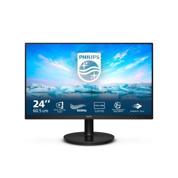 Monitor Philips 24" 241v8la Hdmi Vga Altavoces Entr Y Sal Audio Full Hd 1920x1080 1ms Vesa3 Años De Garantía 2