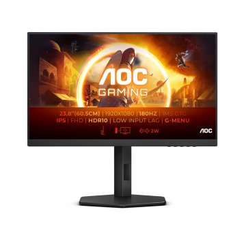 Monitor Aoc Gaming 24" 24g4xe 2 Hdmi Displayport Altavoces Full Hd 1920x1080 180hz 0,5ms Vesa 2
