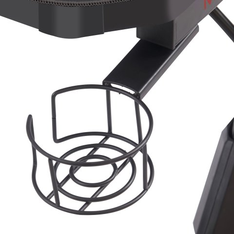 Mesa Mars Gaming Mgd Xl Black Chasis De Acero Tablero 160x60cm Altura 74cm Con Diseño De Fibra De Carbono Con Guias Y Soporte