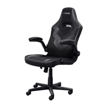 Silla Gamer Trust Gxt 703 Negra gris 25128 Elevador De Gas Clase 4 Reposabrazos Abatibles Bloqueo De Inclinacion Max. 140kg 2