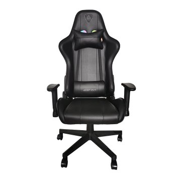 Silla Gamer Pro Keep Out Xsrgb-racing Black Iluminación Rgb Con Mando A Distancia Reposabrazos 2d Cojin Lumbar Y Cervical Ofe