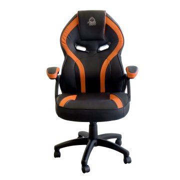 Silla Gamer Keep Out Xs200 Negra Con Detalle Naranja Espuma De Alta Densidad Reposabrazos Fijos