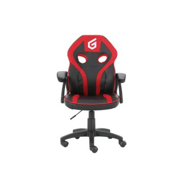 Silla Gamer Junior Conceptronic Eyota06r Color Negro Detalles En Rojo Recubrimiento Pu De Alta Calidaddiseño Ergonomico 2
