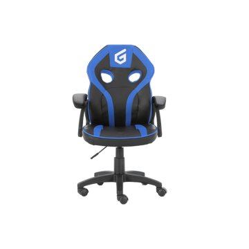 Silla Gamer Junior Conceptronic Eyota06b Color Negro Detalles En Azul Recubrimiento Pu De Alta Calidaddiseño Ergonomico 2