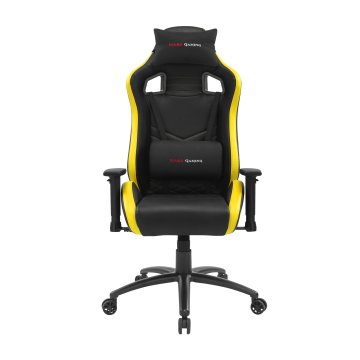 Silla Gamer Mars Gaming Mgcx Neo Negra Con Detalle Amarillo Brazos Regulables En Altura Transpirable Air-tech Pro Reclinable  2