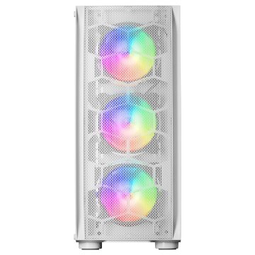Caja E-atx Torre Gaming Mars Gaming Mc-kx Xxl White Lateral Cristal Templado Frontal Mesh Incluye 5 Ventiladores Argb Sin Fue 2