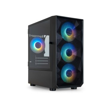 Caja Microatx Gaming Tooq Tqgcc901-b "seizure" Negra Micro Atx mini Itx Ventala Lateral Con Bisagra