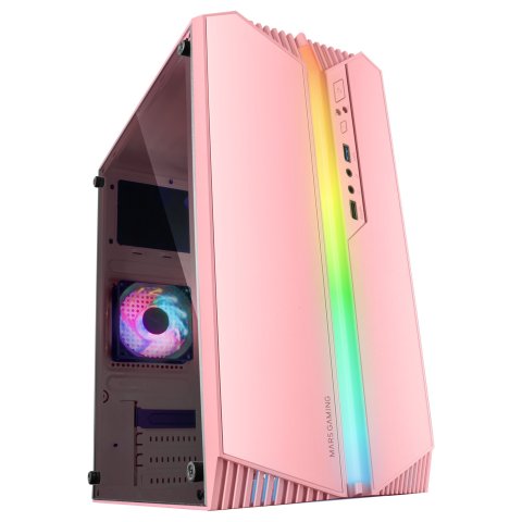 Caja Microatx Gaming Mars Gaming Mc-s1 Rosa Frontal Argb Ventilador Traser Frgb Ventana Lateral Sin Fuente De Alimentacion Caja Microatx Gaming Mars Gaming Mc-s1 Rosa Frontal Argb Ventilador Traser Frgb Ventana Lateral Sin Fuente De Alimentacion