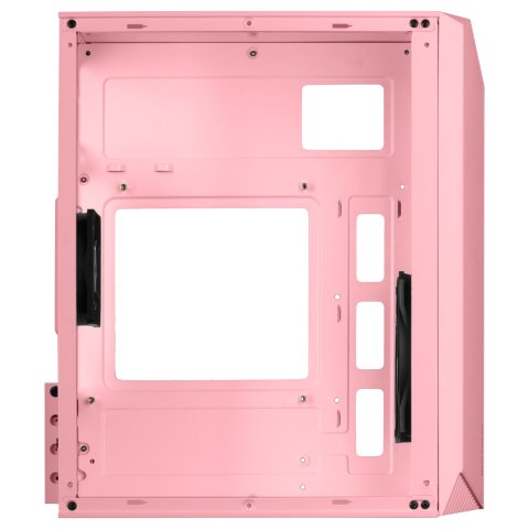 Caja Microatx Gaming Mars Gaming Mc-s1 Rosa Frontal Argb Ventilador Traser Frgb Ventana Lateral Sin Fuente De Alimentacion