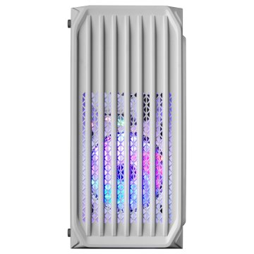 Caja Microatx Gaming Mars Gaming Mc-s2 White Frontal Con Ventilador Frgb Ventana Lateral Sin Fuente De Alimentacion 2