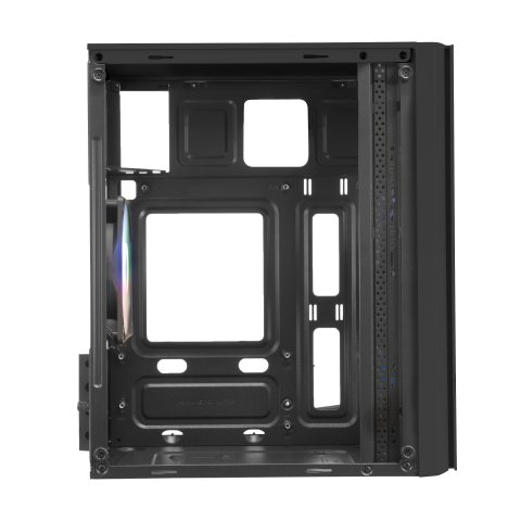 Caja Microatx Gaming Mars Gaming Mc300 Black Frontal Mesh 3xventiladores 120mm Rgb Lateral De Cristal Templado Sin Fuente De