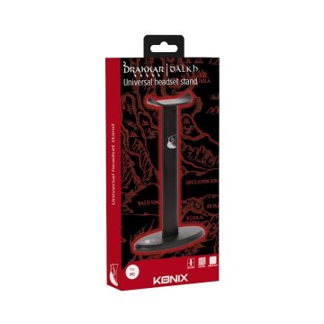 Soporte Headset Konix Drakkar Dalkh Aluminio Color Negro Kon Aur Dk Holder 2