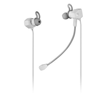 Auricular Mars Gaming Mihx White Dual Driver Haptic Sense Soble Sujección Doble Microfono Integrado Y Segundo Microfono Extra